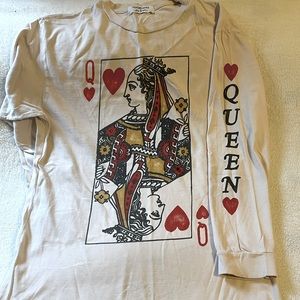 DAYDREAMER for Free People Queen of Hearts L/S Pullover